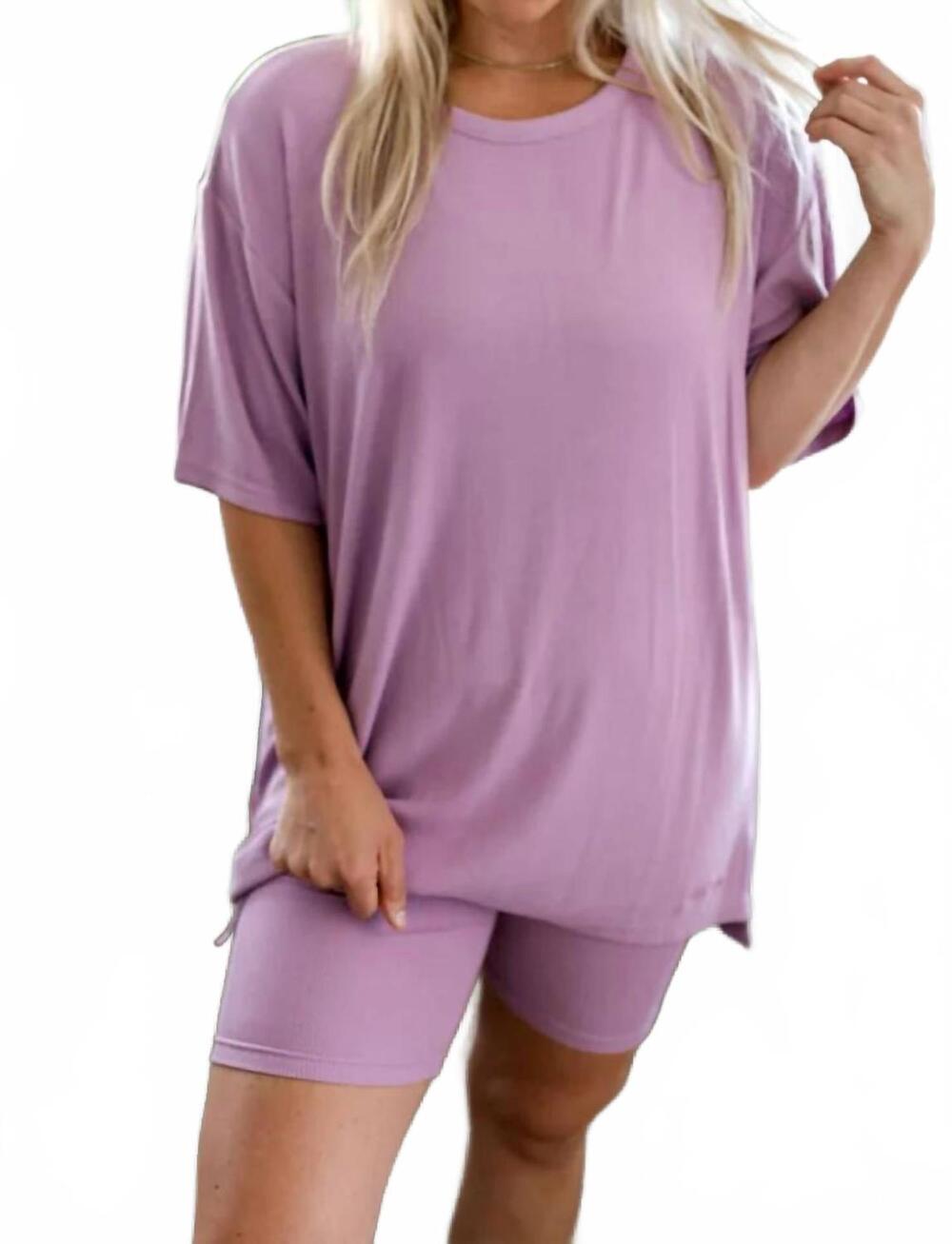 NEW JADELYNN BROOKE women's rib set in lilac